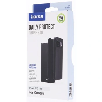 Hama Daily Protect, pouzdro-knížka pro Google Pixel 9/9 Pro, funkce stojanu, černé