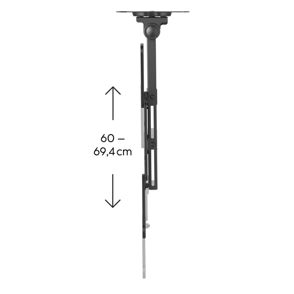 Hama stropní držák TV, 60-69 cm, 400x400, sklopný, otočný