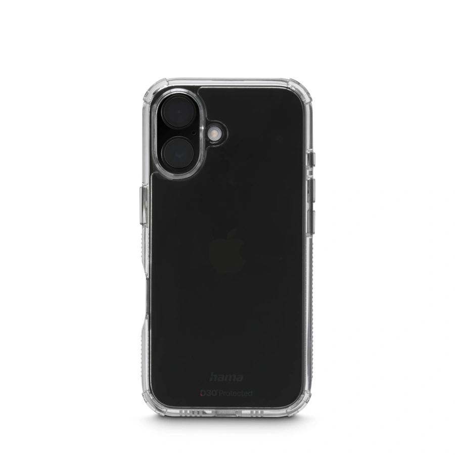 Hama Extreme Protect, kryt pro Apple iPhone 16, materiál D3O, nežloutne, průhledný