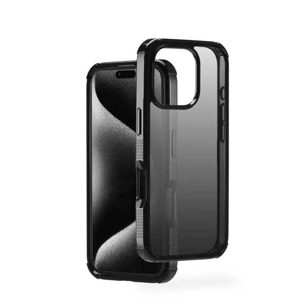 Hama Extreme Protect, kryt pro Apple iPhone 16 Pro, materiál D3O®, průhledný černý