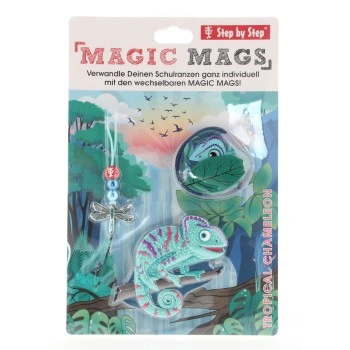 Doplňková sada obrázků MAGIC MAGS Tropický chameleon k aktovkám GRADE, SPACE, CLOUD, 2v1 a KID