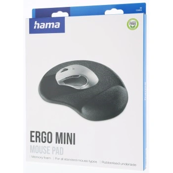 Hama ergonomická podložka Mini pod myš, černá 