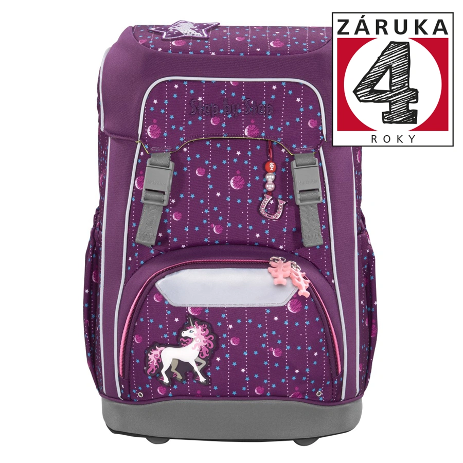 Školní batoh GIANT pro prvňáčky - 5dílný set, Step by Step Dreamy Unicorn Nuala, certifikát AGR (2. 