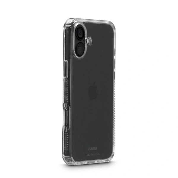 Hama Extreme Protect, kryt pro Apple iPhone 16 Plus, materiál D3O, nežloutne, průhledný