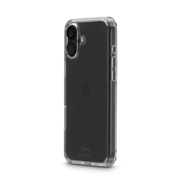 Hama Extreme Protect, kryt pro Apple iPhone 16 Plus, materiál D3O, nežloutne, průhledný