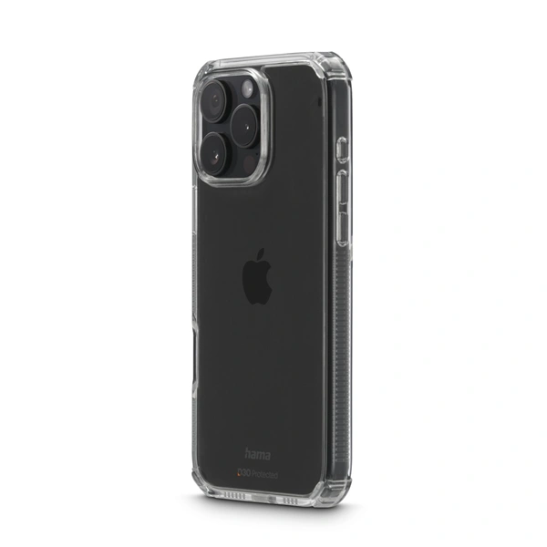 Hama Extreme Protect, kryt pro Apple iPhone 16 Pro Max, materiál D3O, nežloutne, průhledný