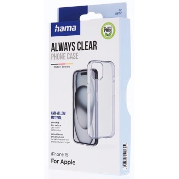 Hama Always Clear, kryt pro Apple iPhone 15, vždy průhledný, nežloutne