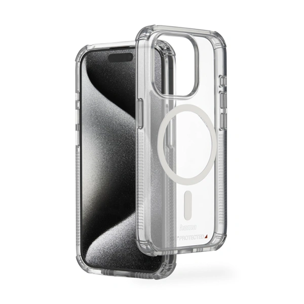 Hama Extreme Protect MagCase, kryt pro Apple iPhone 15 Pro Max, magnetický, materiál D3O®, nežloutne