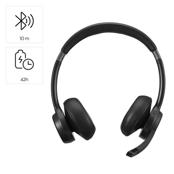 Hama BT700, Bluetooth headset stereo, mikrofon otočný o 280°, výdrž 45 h, pro 2 zařízení současně