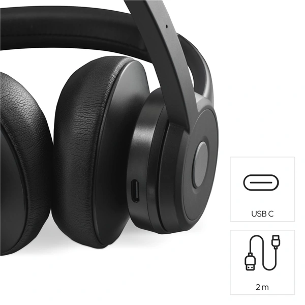 Hama BT700, Bluetooth headset stereo, mikrofon otočný o 280°, výdrž 45 h, pro 2 zařízení současně