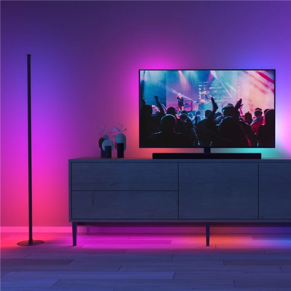 Hama SMART stojací rohová RGB LED lampa s hudebním senzorem, 153 cm (rozbalený)