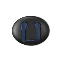 Hama Bluetooth sluchátka Spirit Unchained, pecky, ENC, Qi, modrá/černá