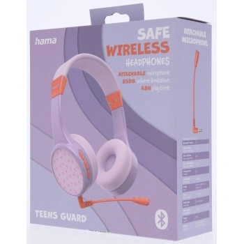 Hama dětská Bluetooth sluchátka Teens Guard II, fialová