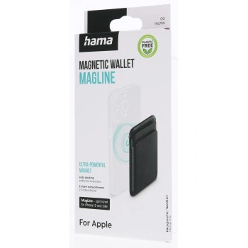 Hama pouzdro na karty/hotovost pre Apple iPhone 12/13/14/15/16, kompatibilní s MagSafe, černé