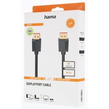 Hama kabel DisplayPort 2.1 UHD/8K, 2 m