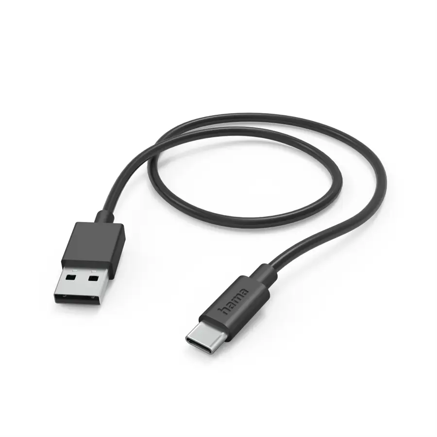 Hama kabel USB-C 2.0 typ A-C 1 m, černá