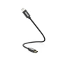 Hama MFi USB-C Lightning kabel pro Apple, 0,2 m, opletený, černý