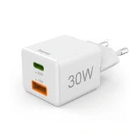 Hama rychlá USB nabíječka USB-C + USB-A, PD/QC, 30 W (rozbalený)