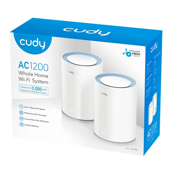 Cudy AC1200 Wi-Fi Mesh systém, set 2 ks (M1200(2-Pack))
