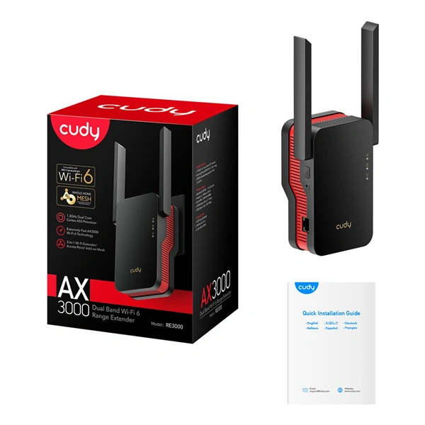 Cudy AX3000 Wi-Fi 6 Mesh extender (RE3000)