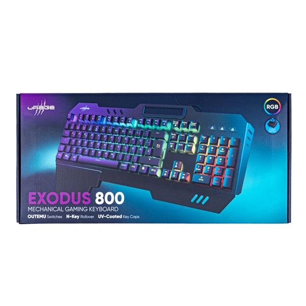 uRage mechanická gamingová klávesnice Exodus 800 Blue (rozbalený)