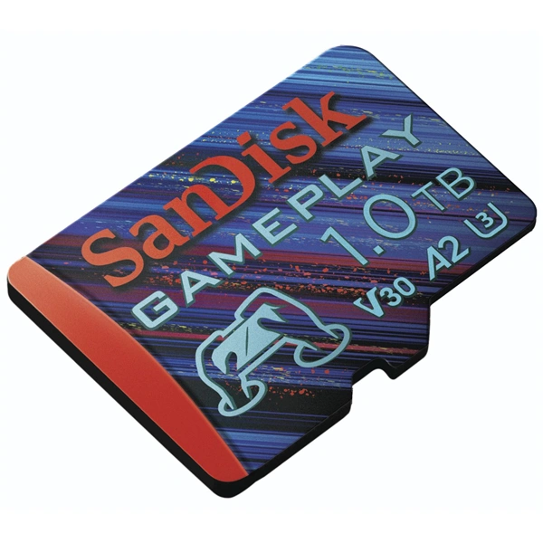 SanDisk GamePlay microSDXC UHS-I Card, 1 TB Gaming microSDXC, 190 MB/s (čtení), 130 MB/s (zápis)