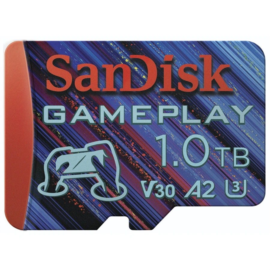 SanDisk GamePlay microSDXC UHS-I Card, 1 TB Gaming microSDXC, 190 MB/s (čtení), 130 MB/s (zápis)