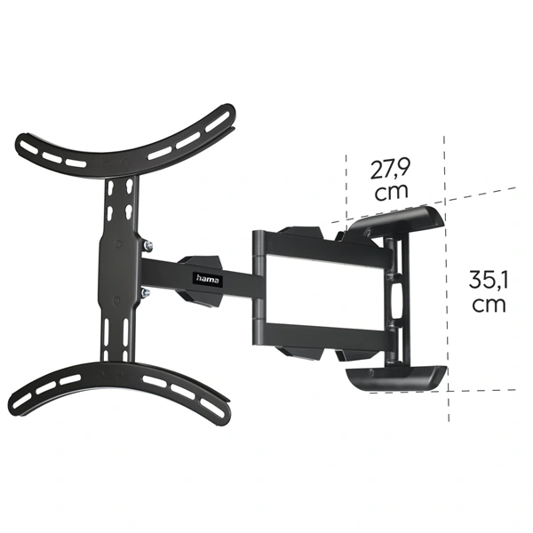 Hama nástěnný držák TV, 400x400, pohyblivý, prodloužený