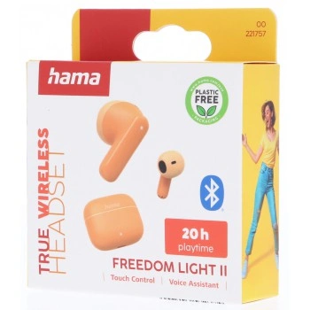 Hama Bluetooth sluchátka Freedom Light II, pecky, oranžová