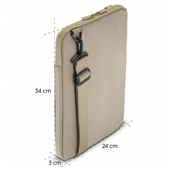 Hama To Go, obal na notebook/tablet, uhlopříčka do 31 cm (12,1"), popruh na rameno, béžový/hnědý