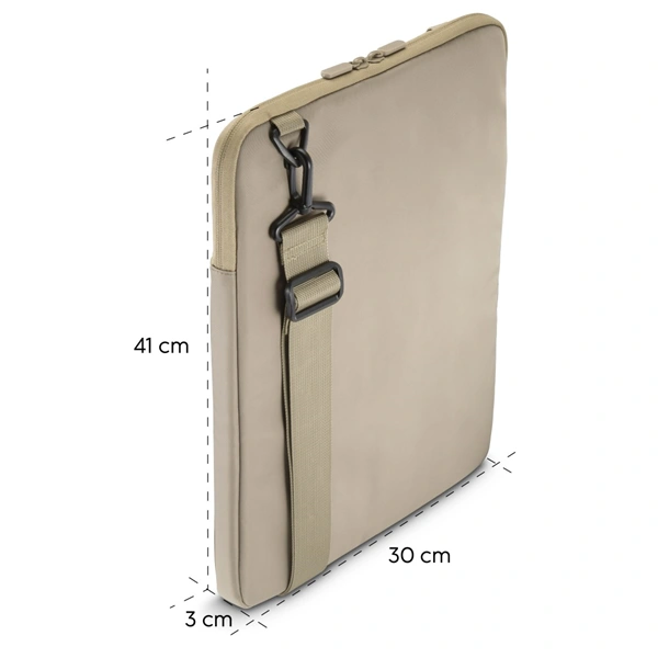 Hama To Go, obal na notebook, pro uhlopříčku 40-41 cm (15,6-16,2"), popruh na rameno, béžový/hnědý