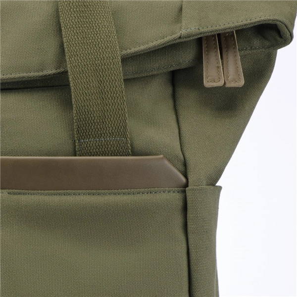 Hama Pureline, batoh na notebook, do 41 cm (16,2"), zelený/ hnědý