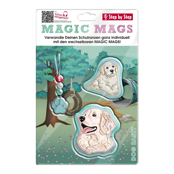 Doplňková sada obrázků MAGIC MAGS Dog Basty k aktovkám GRADE, SPACE, CLOUD, 2IN1 a KID