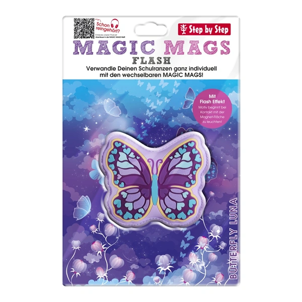 Blikající obrázek Magic Mags Flash Butterfly Luna, Step by Step GRADE, SPACE, CLOUD, 2IN1 a KID