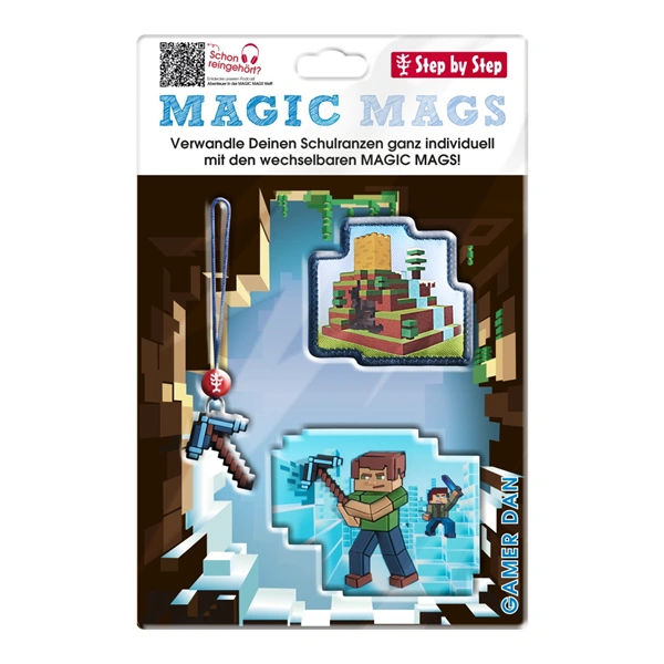 Doplňková sada obrázků MAGIC MAGS Gamer Dan k aktovkám GRADE, SPACE, CLOUD, 2IN1 a KID