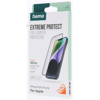 Hama Extreme Protect, ochranné sklo na displej pro Apple iPhone 13/13 Pro/14, licence D3O
