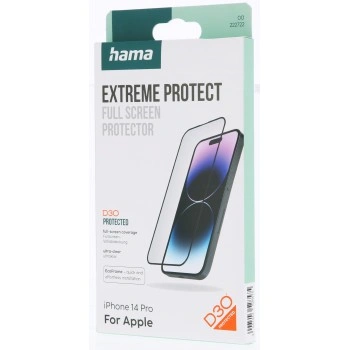 Hama Extreme Protect, ochranné sklo na displej pro Apple iPhone 14 Pro, licence D3O