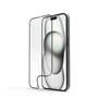 Hama Super Hybrid, nerozbitné ochranné sklo na displej pro Apple iPhone 15, licence D3O