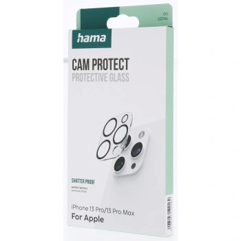 Hama Cam Protect, ochranné sklo fotoaparátu pro Apple iPhone 13 Pro/13 Pro Max, průhledné
