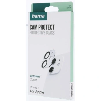 Hama Cam Protect, ochranné sklo fotoaparátu pro Apple iPhone 11, průhledné