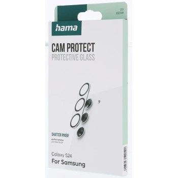 Hama Cam Protect, ochranné sklo fotoaparátu pro Samsung Galaxy S24, průhledné