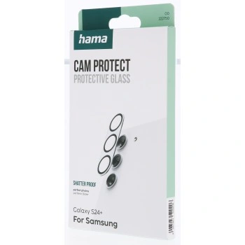 Hama Cam Protect, ochranné sklo fotoaparátu pro Samsung Galaxy S24+, průhledné