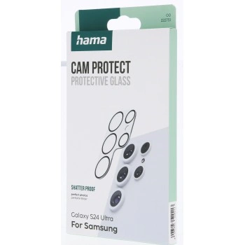 Hama Cam Protect, ochranné sklo fotoaparátu pro Samsung Galaxy S24  Ultra, průhledné