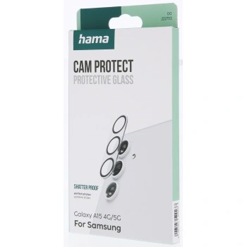 Hama Cam Protect, ochranné sklo fotoaparátu pro Samsung Galaxy A15 4G/5G, průhledné