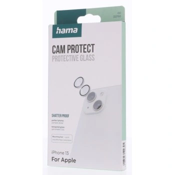 Hama Cam Protect, ochrana fotoaparátu pro iPhone 13, 2 individuální skla pro každou čočku zvlášť