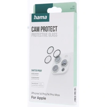 Hama Cam Protect, ochrana fotoaparátu pro iPhone 14 Pro/14 Pro Max, 3 individuální skla