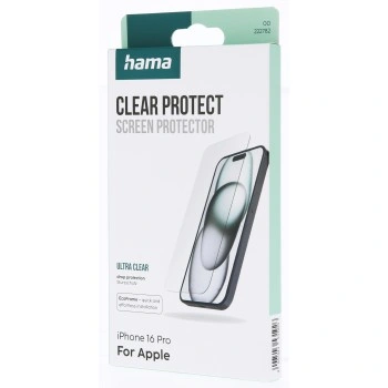 Hama Clear Protect, ochranné sklo na displej pro Apple iPhone 16 Pro