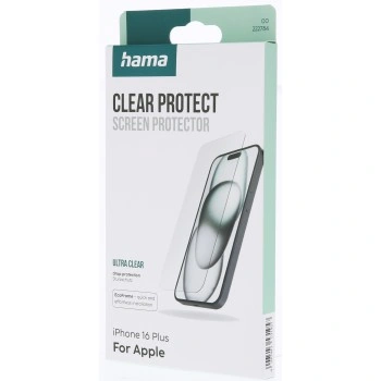 Hama Clear Protect, ochranné sklo na displej pro Apple iPhone 16 Plus