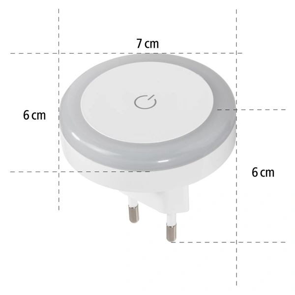 Hama Touch Switch, noční/orientační LED světlo, do zásuvky, dotykový senzor zapnutí/vypnutí