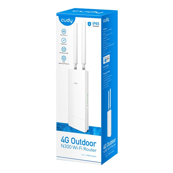 Cudy N300 venkovní Wi-Fi 4G/LTE router (LT400 Outdoor_EU)